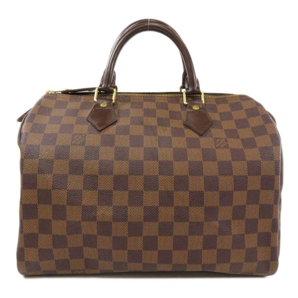 Louis Vuitton Boston Canvas Brown Bag Damier Ebene Speedy Brown